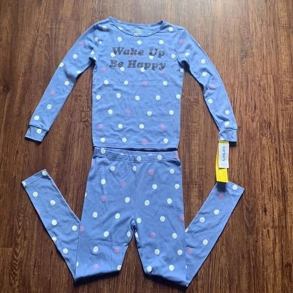 Carter’s Polka Dot Pajamas 2-Piece Set Size 10 NWT - Picture 1 of 13